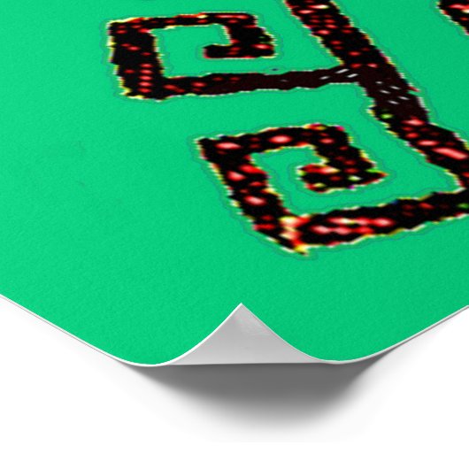 MODERN MACHU_PICCHU CUSCO PERU DRAWING POSTER (Hoek)