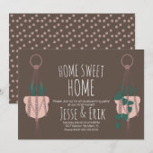 Modern Macrame Plant Hanger Planter House Warming Kaart (Voorkant / Achterkant)