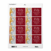 Modern Madonna and Child Shipping Address Etiket (Full Sheet)