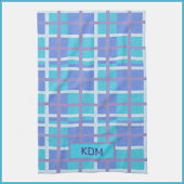 Modern Madras Paars en blauw Theedoek
