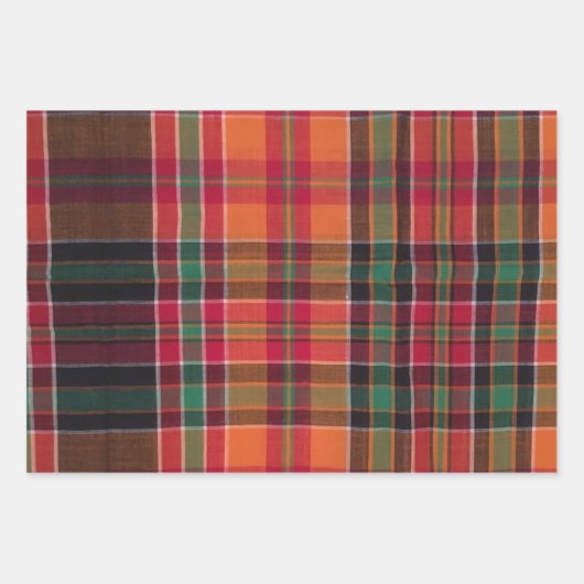 Modern Madras Pset Pattern Inpakpapier Vel (Voorkant 2)