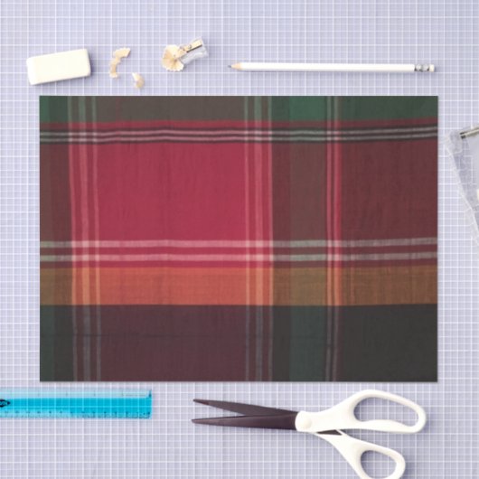 Modern Madras Pset Pattern Tissuepapier (Craft)