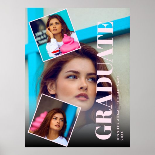 Modern Magazine 3 Foto's Afstuderen Poster (Voorkant)