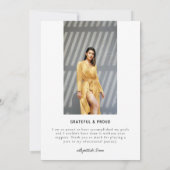 Modern Magazine Hoesje Afstuderen aankondiging (Achterkant)