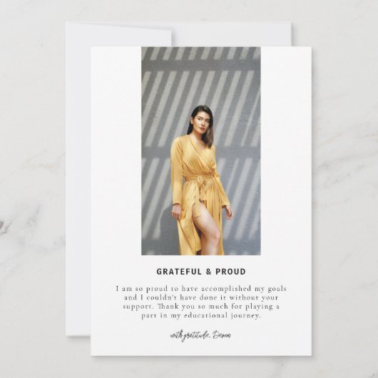 Modern Magazine Hoesje Afstuderen aankondiging (Achterkant)