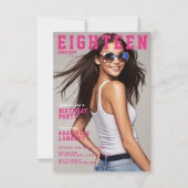 Modern Magazine Hoesje geïnspireerd op 18e verjaar Kaart (Voorkant)