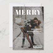 Modern Magazine Hoesje Kerst Kaart (Voorkant)