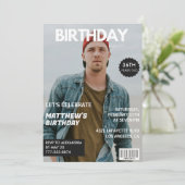 Modern Magazine Hoesje voor hem 36ste verjaardag Kaart (Staand voorkant)