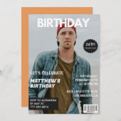 Modern Magazine Hoesje voor hem 36ste verjaardag Kaart (Voorkant / Achterkant)
