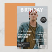 Modern Magazine Hoesje voor hem 38ste verjaardag Kaart (Voorkant / Achterkant)