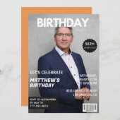 Modern Magazine Hoesje voor hem 58ste verjaardag Kaart (Voorkant / Achterkant)