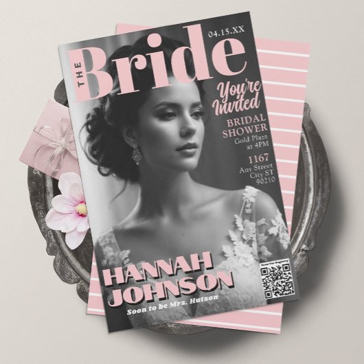 Modern Magazine Hoesje Vrijgezellenfeest Kaart
