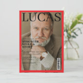 Modern Magazine omslag 60ste verjaardagsfeest Kaart (Staand voorkant)