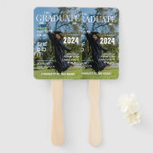 Modern Magazine Photo Afstuderen Handwaaier (Voorkant en achterkant)