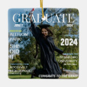 Modern Magazine Photo Afstuderen Keramisch Ornament (Voorkant)