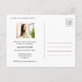 Modern Magazine Photo Afstuderen Uitnodiging Briefkaart (Achterkant)