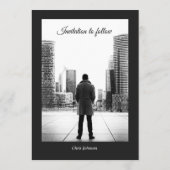 Modern Magazine Verjaardag Save the Date Uitnodige Feestdagenkaart (Achterkant)