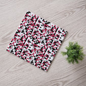 Modern Magenta Black Grey Geometric Tegeltje