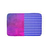 Modern Magenta Blue Badmat (Voorkant)