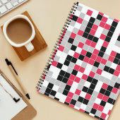 Modern Magenta Geometric Pattern Notitieboek