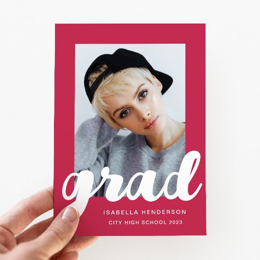 Modern Magenta het Afstuderen van het Manuscript v Aankondiging