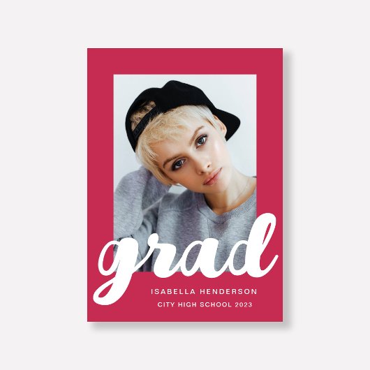 Modern Magenta het Afstuderen van het Manuscript v Aankondiging