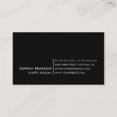 Modern Magenta Waterverf Blot Visitekaartje (Achterkant)