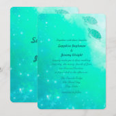 Modern Magical Ocean Beach bruiloft uitnodigt Kaart (Voorkant / Achterkant)