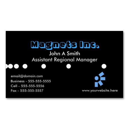 Modern magnetisch Visitekaartje (Voorkant)