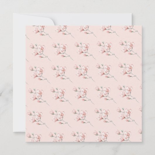 Modern Magnolia Blush Pink Butterfly Baby shower (Achterkant)