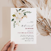 modern magnolia burgundy - repetitief diner kaart