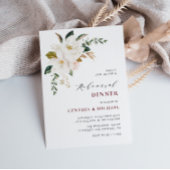 modern magnolia burgundy - repetitief diner kaart