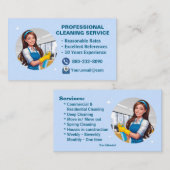 Modern Maid Cleaning Services Janitorial Clean Visitekaartje (Voorkant / Achterkant)