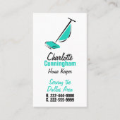 Modern Maid House Cleaning Visitekaartje (Voorkant)