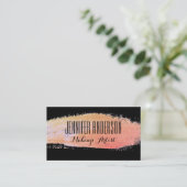 Modern Make-up Artiest Afspraak Visitekaartje Afsprakenkaartje (Staand voorkant)