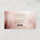 Modern Make-up Artist Roos Gold Faux Folie Visitekaartje (Achterkant)