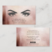 Modern Make-up Artist Roos Gold Faux Folie Visitekaartje (Voorkant / Achterkant)