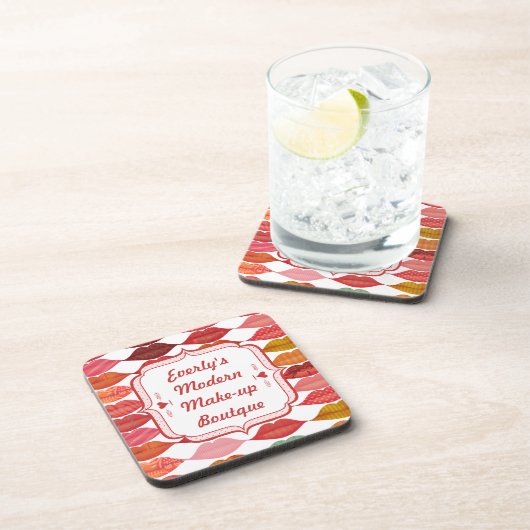 Modern Make-up Boutique Bier Onderzetter (Rechterzijde)