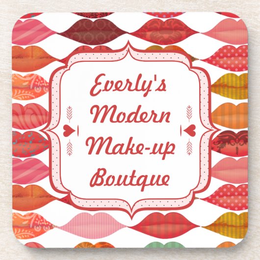 Modern Make-up Boutique Bier Onderzetter (Voorkant)