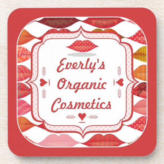 Modern Make-up Boutique Drankjes Onderzetter (Voorkant)