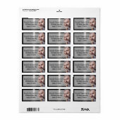 Modern Makelaar Foto Onroerend Goed Adres Etiket (Full Sheet)