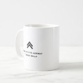 Modern makelaar listing agent merkdesign koffiemok (Voorkant links)
