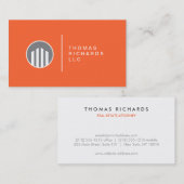 Modern makelaar of advocaat Visitekaartje (Voorkant / Achterkant)