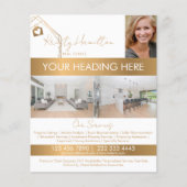 modern makelaarster voor onroerend goed voegt foto flyer (Voorkant)