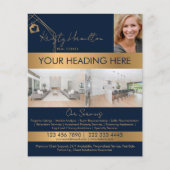 modern makelaarster voor onroerend goed voegt foto flyer (Voorkant)