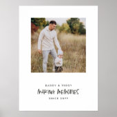 Modern maken herinneringen foto cadeau poster (Voorkant)