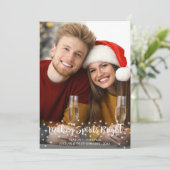 Modern MAKEND GEESTEN HELDERE scriptlichten Feestdagenkaart (Staand voorkant)