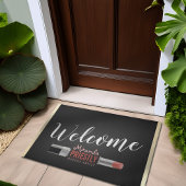 Modern Makeup Artist Beauty Salon Lipstick Welkom Deurmat