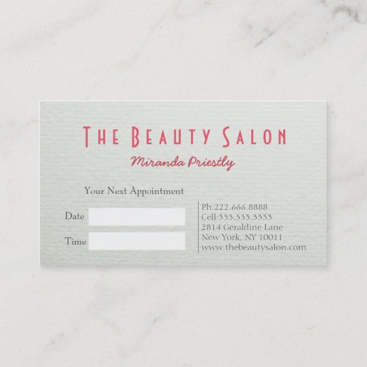 Modern Makeup Artist Elegant Faux Gold Foil Floral Afsprakenkaartje (Achterkant)