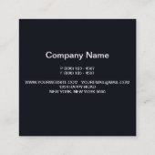 Modern Makeup Artist klantfoto elegant script Vierkante Visitekaartje (Achterkant)